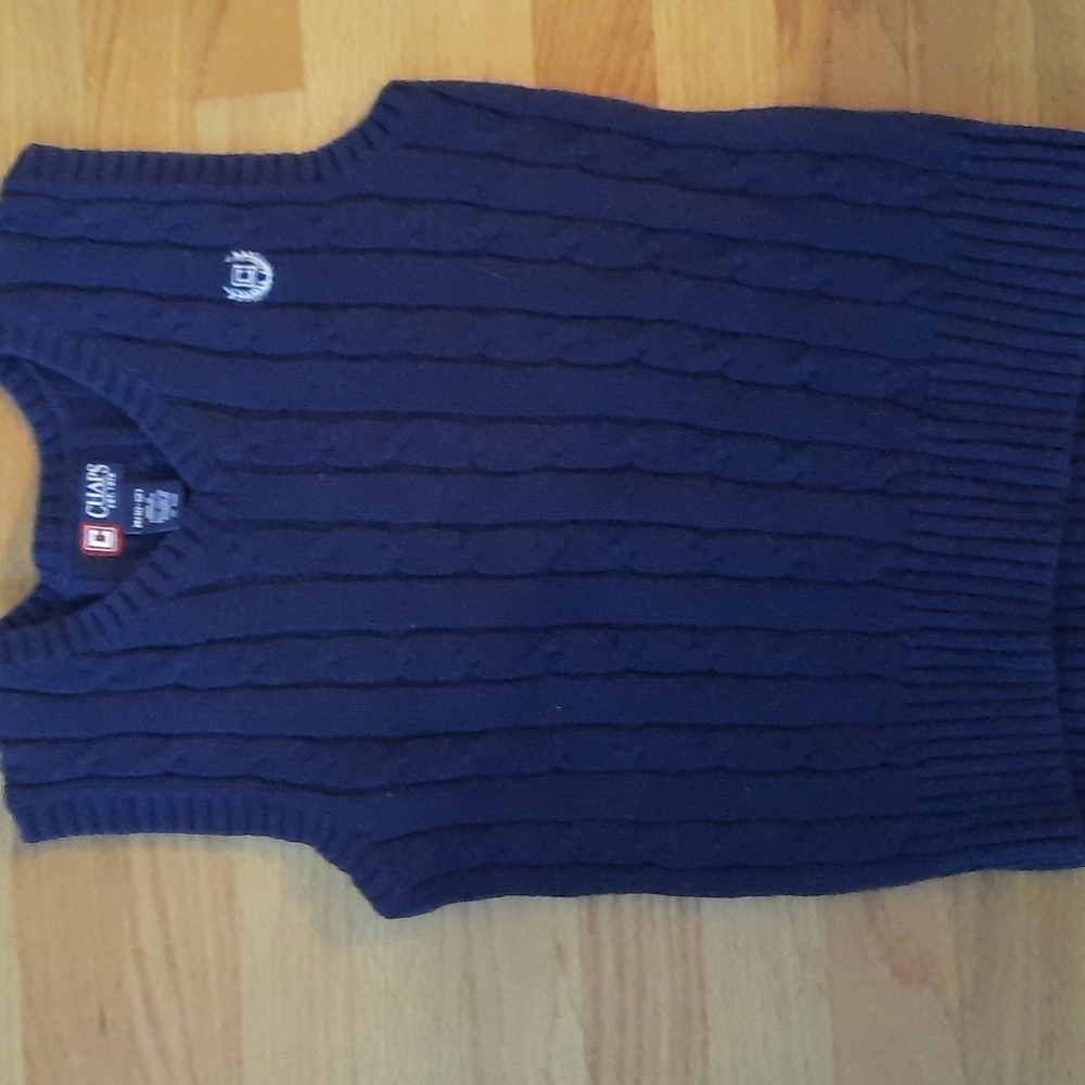 M 10 - 12 Chaps Sweater Vest dark blue